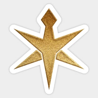 Chiba Prefecture Symbol in Gold Faux Sticker